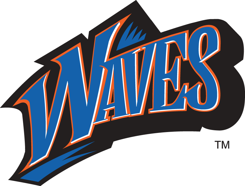 Pepperdine Waves 1998-2003 Wordmark Logo 01 iron on paper